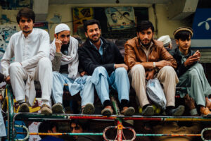 Men On Public Transportation, Besham City, Khyber Pakhtunkhwa, Pakistan