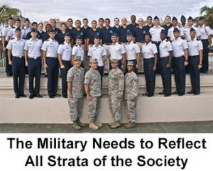 The Military Needs to Reflect All Strata of Society