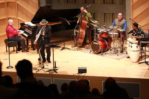 EMHE_BPAC_12-16-14_3319_w Eugene Marlow (piano) performs with his Heritage Ensemble at Baruch Performing Arts Center, NYC