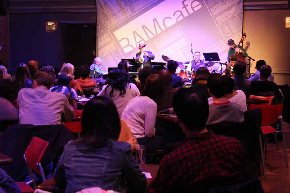 Eugene Marlow's Heritage Ensemble performs at BAM Cafe, Brooklyn, NY