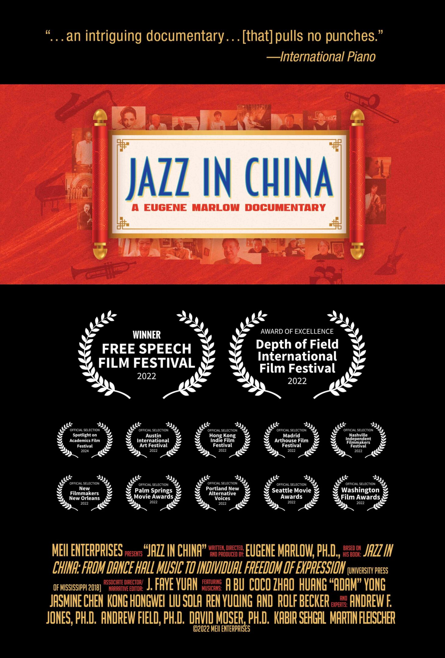 JIC Movie POSTER v10-w Poster "Jazz in China" Documentary
