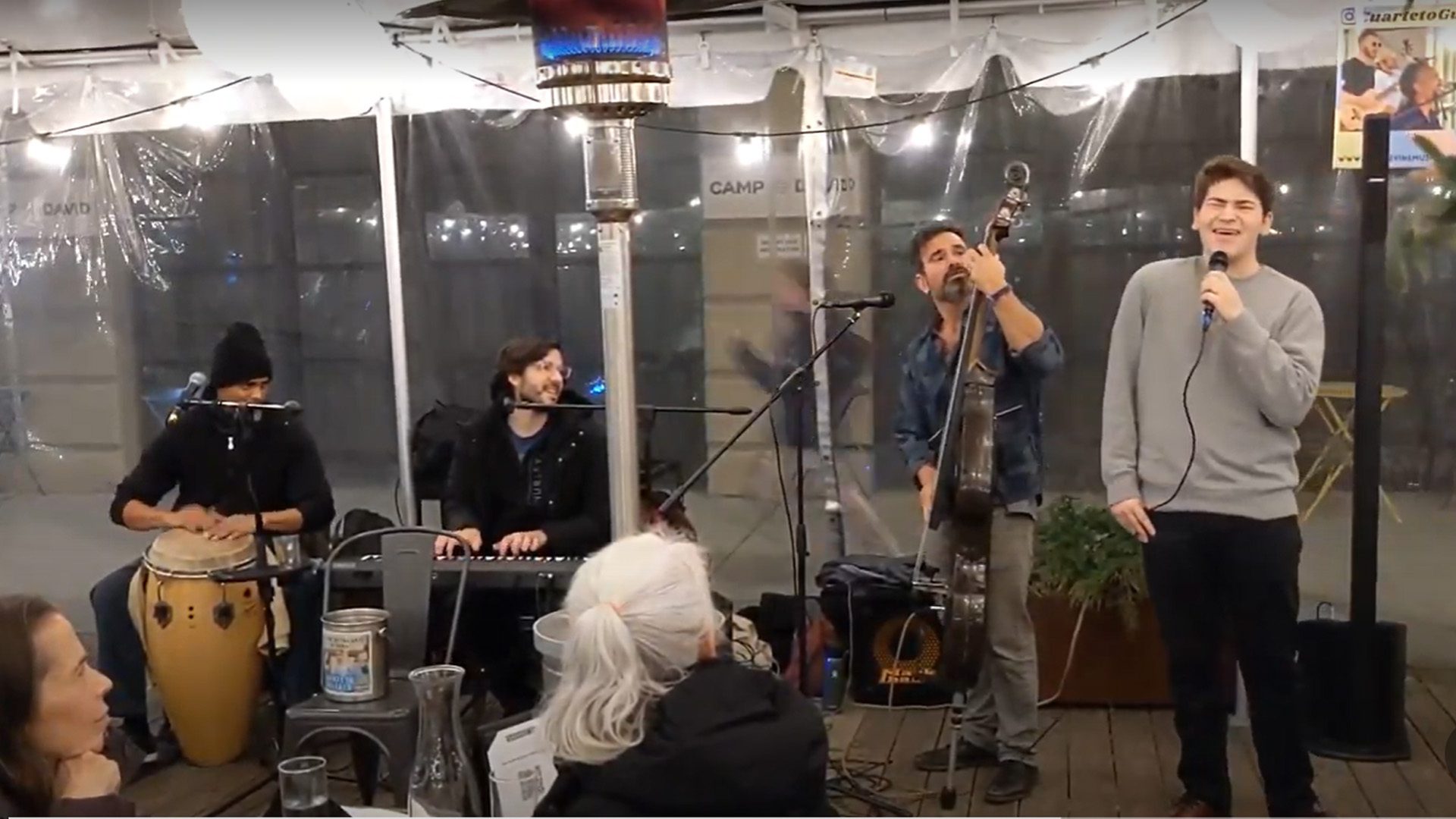 Max Borak performs with quartet at NYC restaurant during COVID