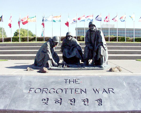 Korean war veterans memorial Washington DC