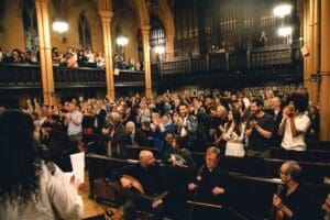 A standing ovation for the New York Arabic Chorus